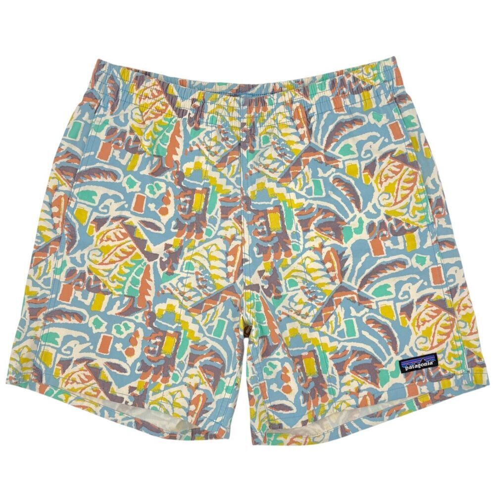 Patagonia Men's Funhoggers Shorts 6" Lago Blue Medium